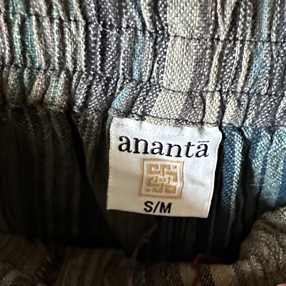 NEW Ananta Colorful Patchwork Boho Joggers Size S/M - Picture 2 of 4